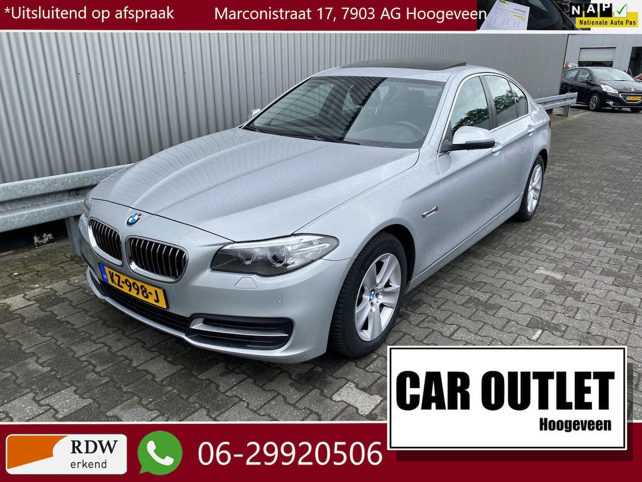 BMW 5-serie - 520i High Executive Clima, Navi, Schuif/Kantel, Leer, CC, PDC, nw. APK – Inruil Mogelijk – - AutoWereld.nl