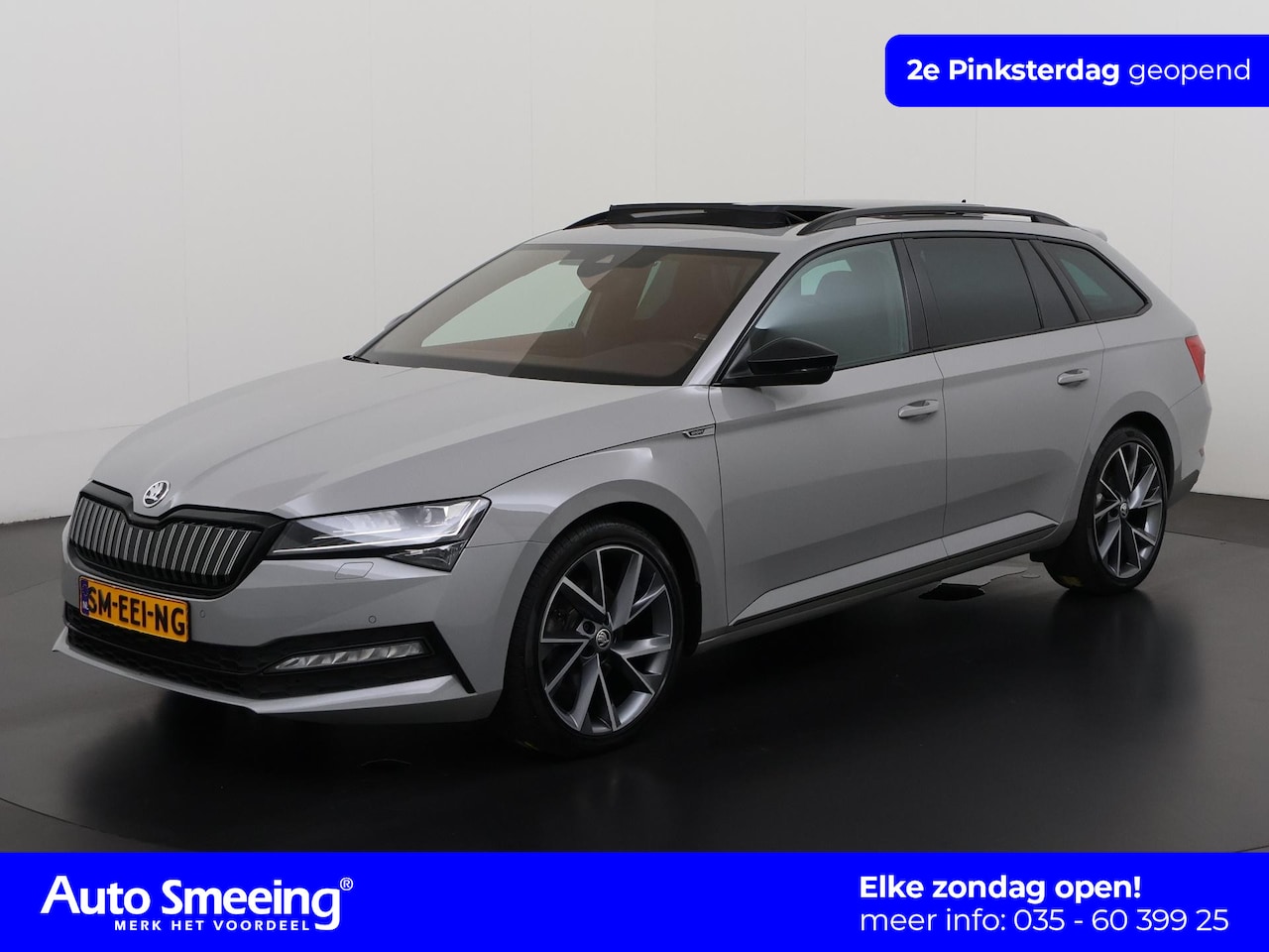 Skoda Superb Combi - 1.4 TSI iV Sportline | Panoramadak | Trekhaak | Memory Stoel | Zondag Open! - AutoWereld.nl