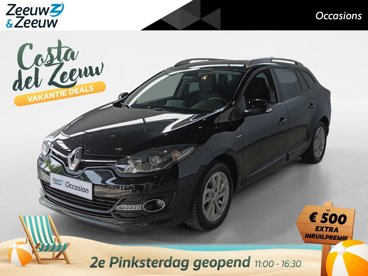 Renault Mégane Estate - 1.2 TCe Limited *Navigatie*Climate*Parkeersensoren*LM.Velgen*Trekhaak - AutoWereld.nl