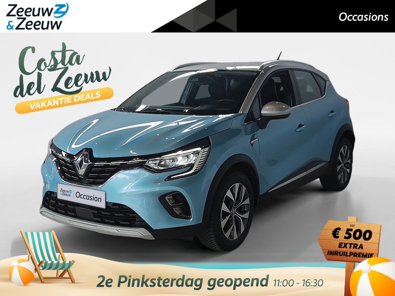 Renault Captur - 1.0 TCe 100 Business Zen *Navi via Carplay*Climate Control*Parkeersensoren*Cruise Control* - AutoWereld.nl