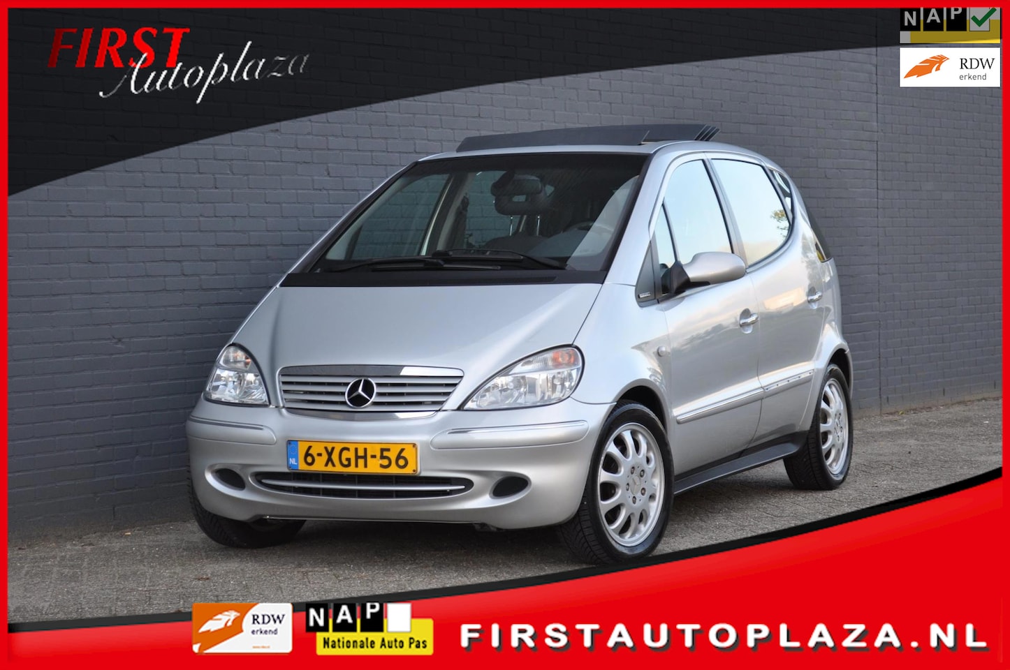Mercedes-Benz A-klasse - 190 Elegance Lang A190 AUTOMAAT AIRCO/LEDER/LAMELLEN-DAK - AutoWereld.nl