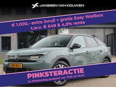 Citroën Ë-C4 - Max 54 kWh 156 pk / Leder / 360 camera / Adaptive cruise control