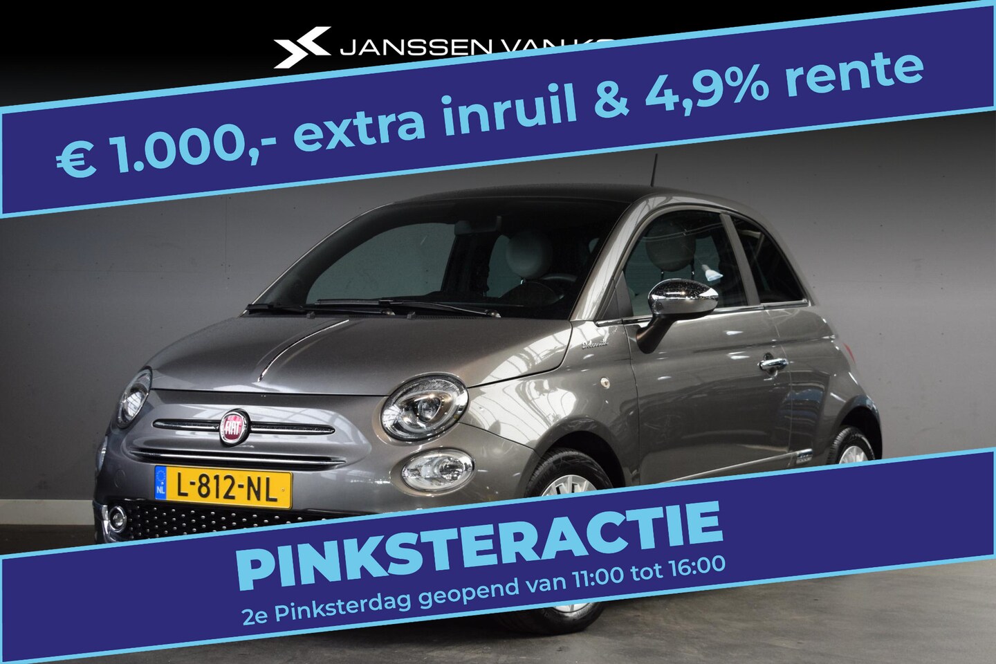 Fiat 500 - 1.0 Hybrid Dolcevita Apple Carplay Climate Control Panoramadak - AutoWereld.nl