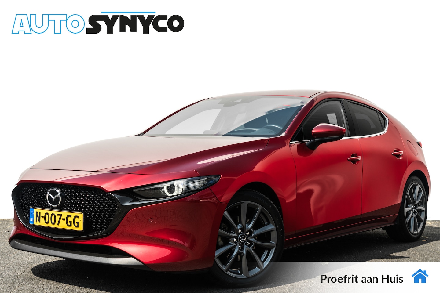 Mazda 3 Sport - 2.0 e-SkyActiv-G M Hybrid 150 Sportive | 18 inch | Adapt. Cruise | Camera | PDC - AutoWereld.nl