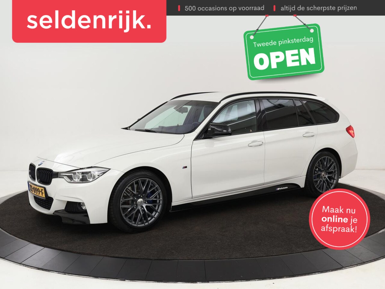BMW 3-serie Touring - 320i M Sport | Sportstoelen | Alcantara | Full LED | Navigatie | Climate control | Bluetoo - AutoWereld.nl