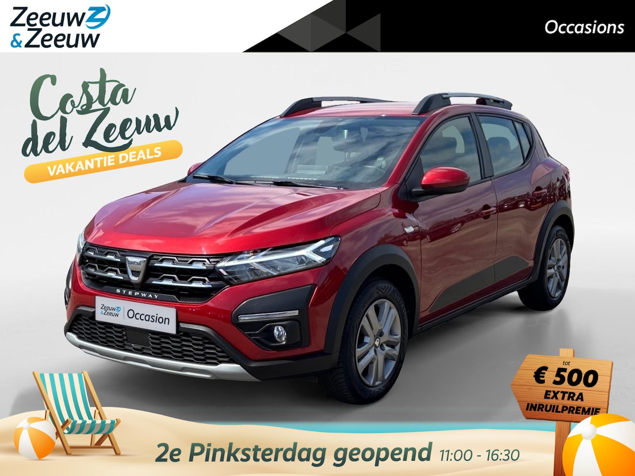 Dacia Sandero Stepway - 90PK TCe Comfort | Trekhaak (1100 KG) | Navi | Climate Control | Apple CarPlay/Android Aut - AutoWereld.nl