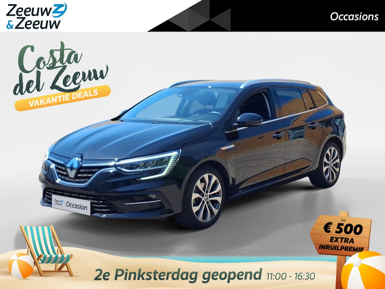 Renault Mégane Estate - automaat 1.3 TCe 140 Techno | LMV | Trekhaak | Navi | Camera | Clima | BTW auto - AutoWereld.nl