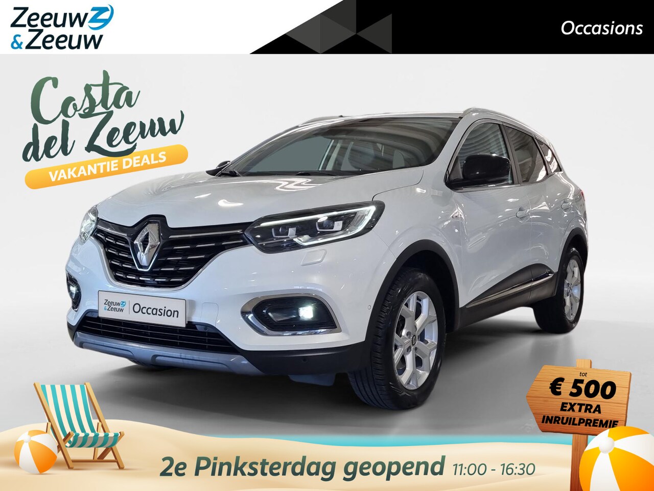 Renault Kadjar - 1.3 TCe Black Edition * Automaat  * Carplay * Achteruit camera * Trekhaak * Stoelverwarmin - AutoWereld.nl