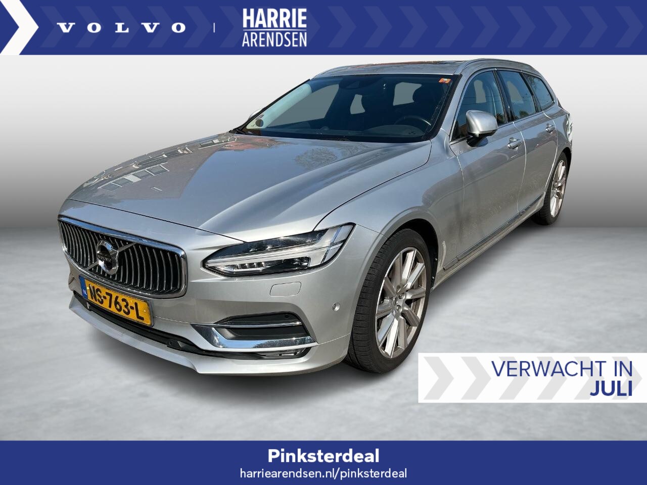 Volvo V90 - 2.0 T5 Inscription | Panoramadak | Bowers & Wilkins | Head up Display | Keyless | Parkeerv - AutoWereld.nl
