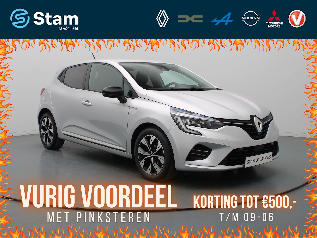 Renault Clio - TCe 90pk Evolution Airco | Cruise | Carplay | Navi | Parkeersens. achter - AutoWereld.nl