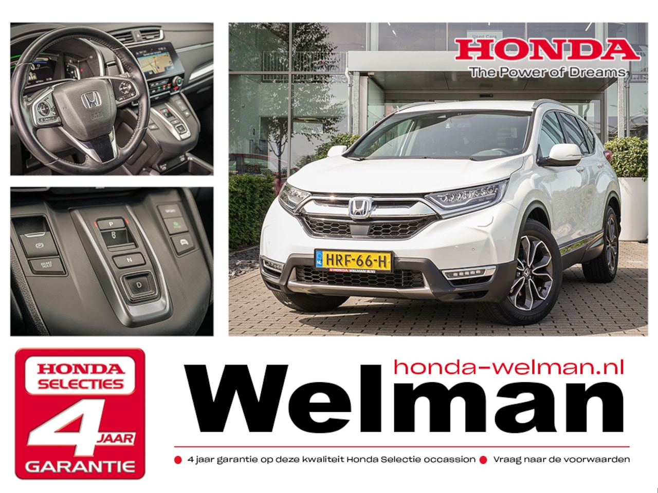 Honda CR-V - 2.0i e:HEV LIFESTYLE - 4WD - FULL HYBRID - LEDER - AutoWereld.nl