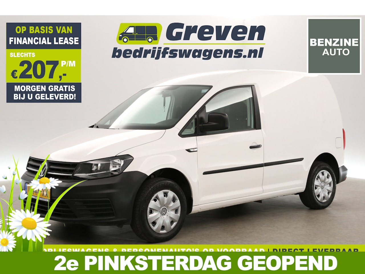 Volkswagen Caddy - 1.2 TSI L1H1 | BENZINE | EMISSIEVRIJE ZONE | Airco Trekhaak Radio Bluetooth Schuifdeur Ele - AutoWereld.nl
