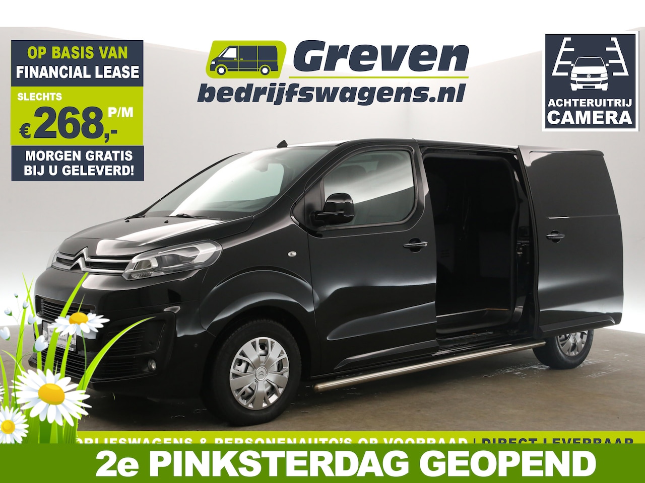Citroën Jumpy - 2.0 BlueHDI L2H1 360Camera 2xSchuifdeur Airco Carplay Cruise PDC 3 Persoons Stoelverwarmin - AutoWereld.nl