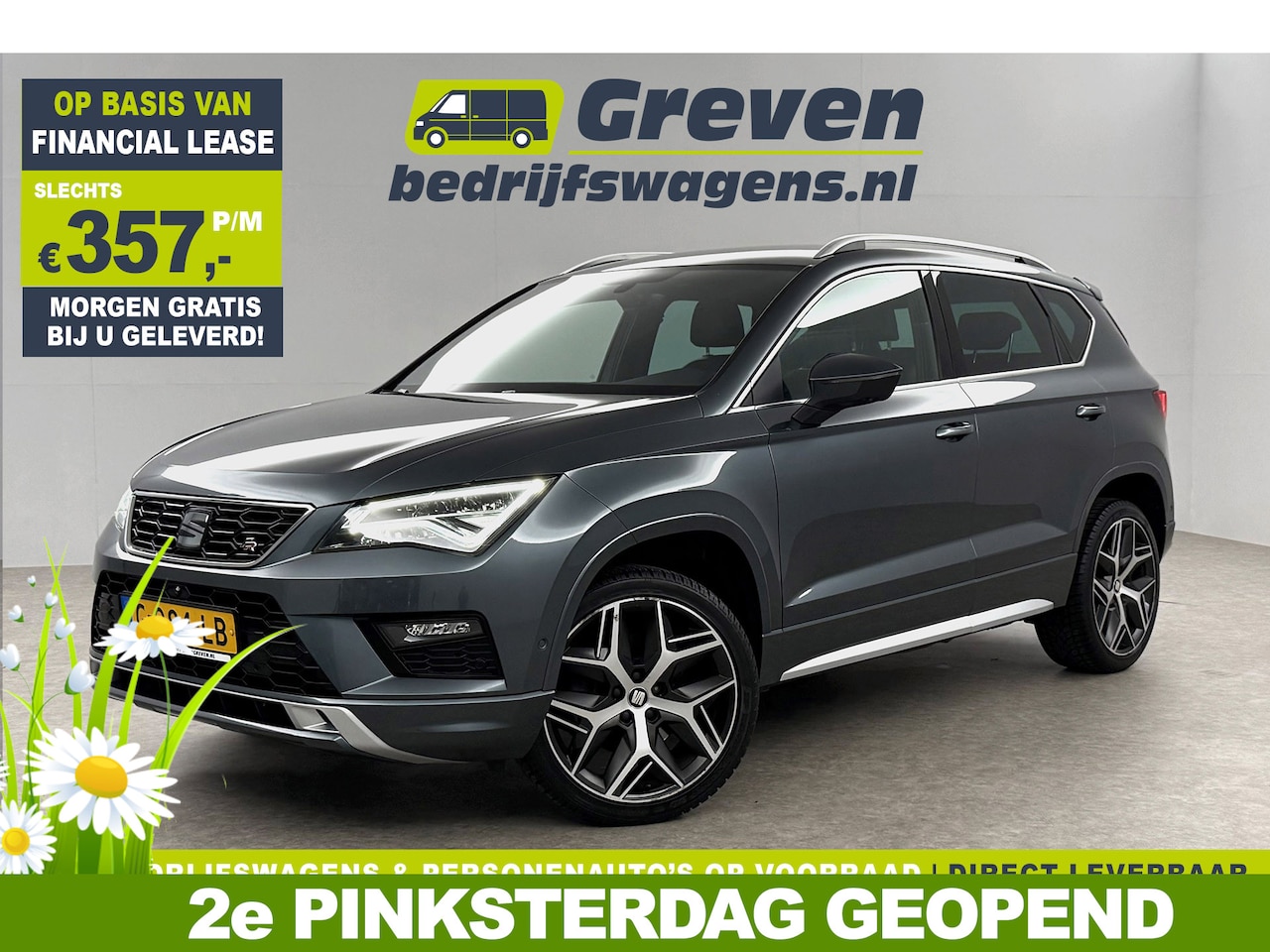 Seat Ateca - 1.5 TSI FR Business Intense 150PK 360Camera Sfeer Carplay Virtual LED Clima Cruise Navi  P - AutoWereld.nl
