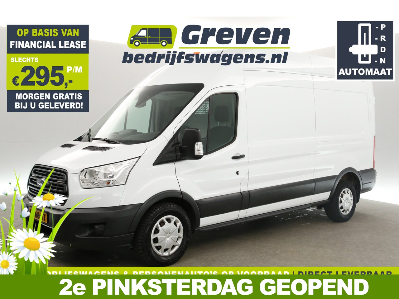 Ford Transit - 2.0 TDCI L3H3 Automaat Airco Cruise Camera LED PDC Elektrpakket Trekhaak - AutoWereld.nl