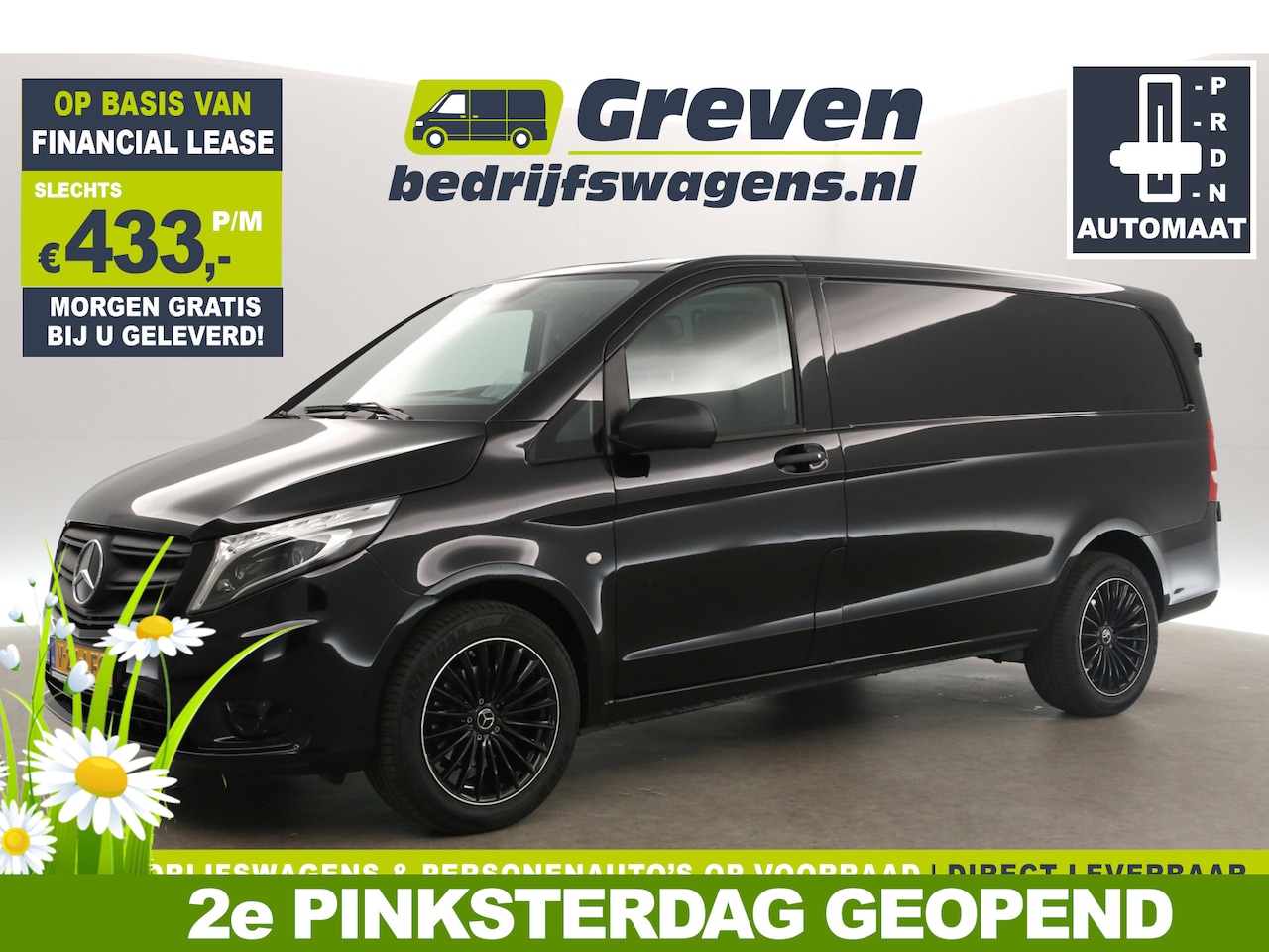 Mercedes-Benz Vito - 114 CDI Lang Automaat Airco Cruise Camera Carplay Navigatie 3 Persoons LED 18''LMV Stoelve - AutoWereld.nl