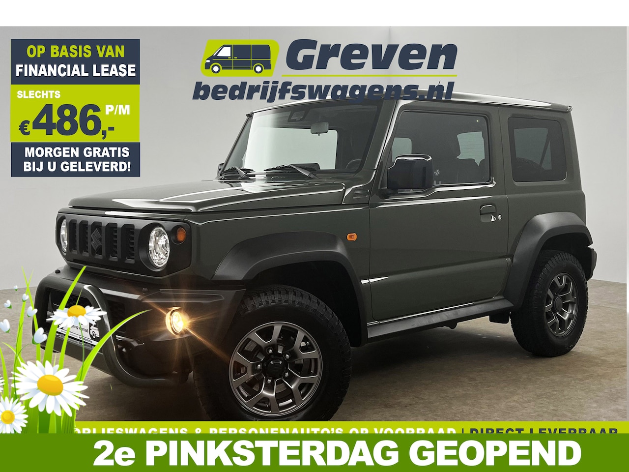 Suzuki Jimny - 1.5 Style 4x4 AWD 4 Persoons Bullbar Clima Cruise Navi 15"LMV Stoelverw. - AutoWereld.nl