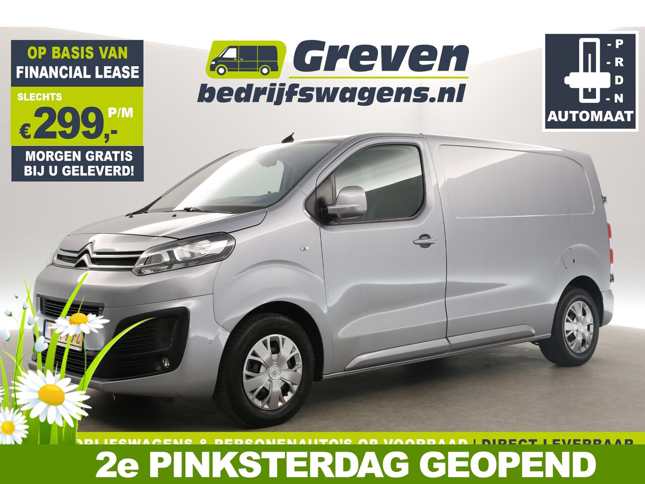 Citroën Jumpy - 2.0 BlueHDI L2H1 Automaat Airco Camera Cruise Carplay Navigatie PDC 3 Persoons Trekhaak - AutoWereld.nl