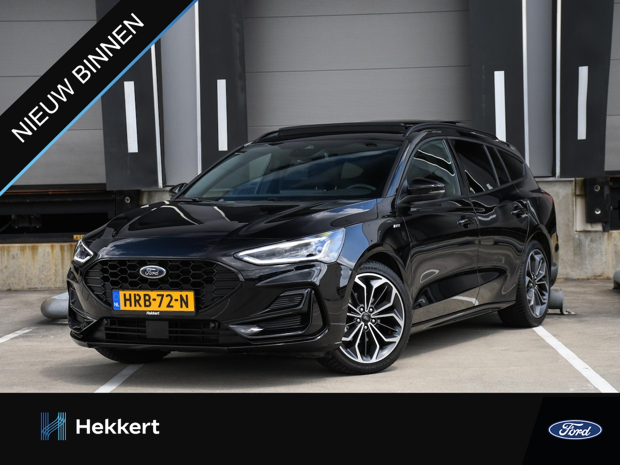 Ford Focus Wagon - ST Line 1.0 EcoBoost Hybrid 155pk Automaat SCHUIF-DAK | LED MATRIX | 18''LM | TREKHAAK | P - AutoWereld.nl