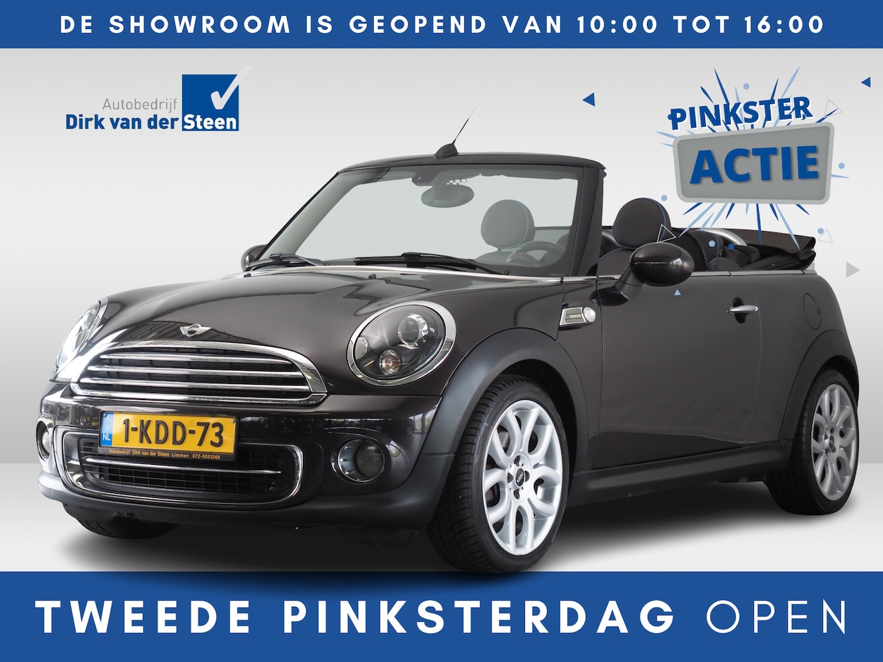 MINI Cabrio - Mini 1.6 Cooper Highgate | Nieuwe Cabrio Kap | Stoelverwarming | Parkeersensoren Achter | - AutoWereld.nl
