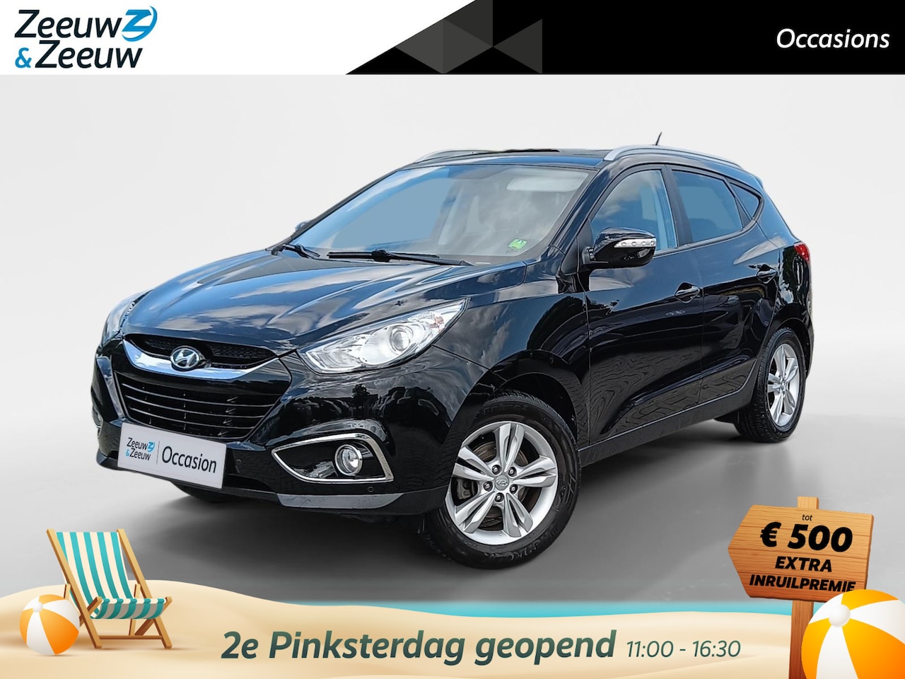 Hyundai ix35 - 2.0i Business Edition 1e EIGENAAR | AUTOMAAT | NAVIGATIE | TREKHAAK | 1600 KG | - AutoWereld.nl