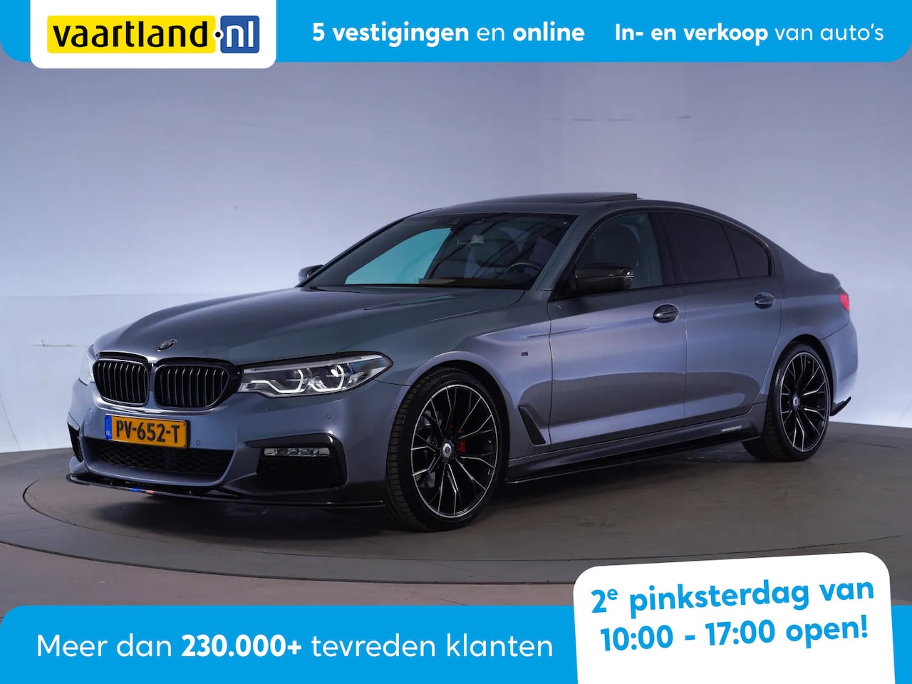 BMW 5-serie - 520I High Executive [Apple-Carplay Leer Navigatie Schuifdak] - AutoWereld.nl