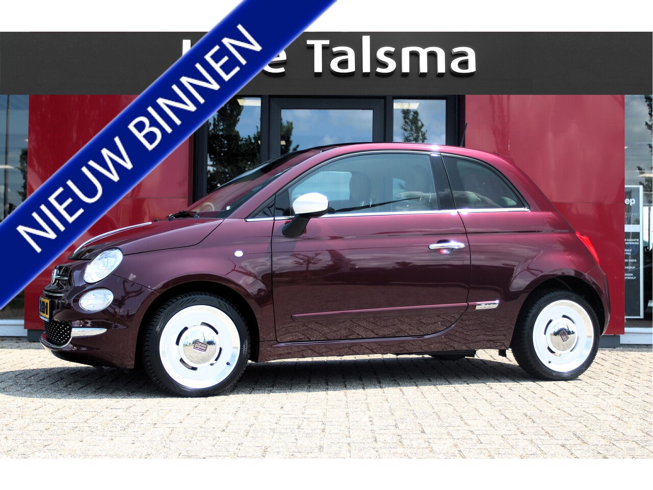 Fiat 500 - 1.2 Lounge 4 cilinder | Xenon | Leren bekleding | Elec.schuif\kanteldak - AutoWereld.nl