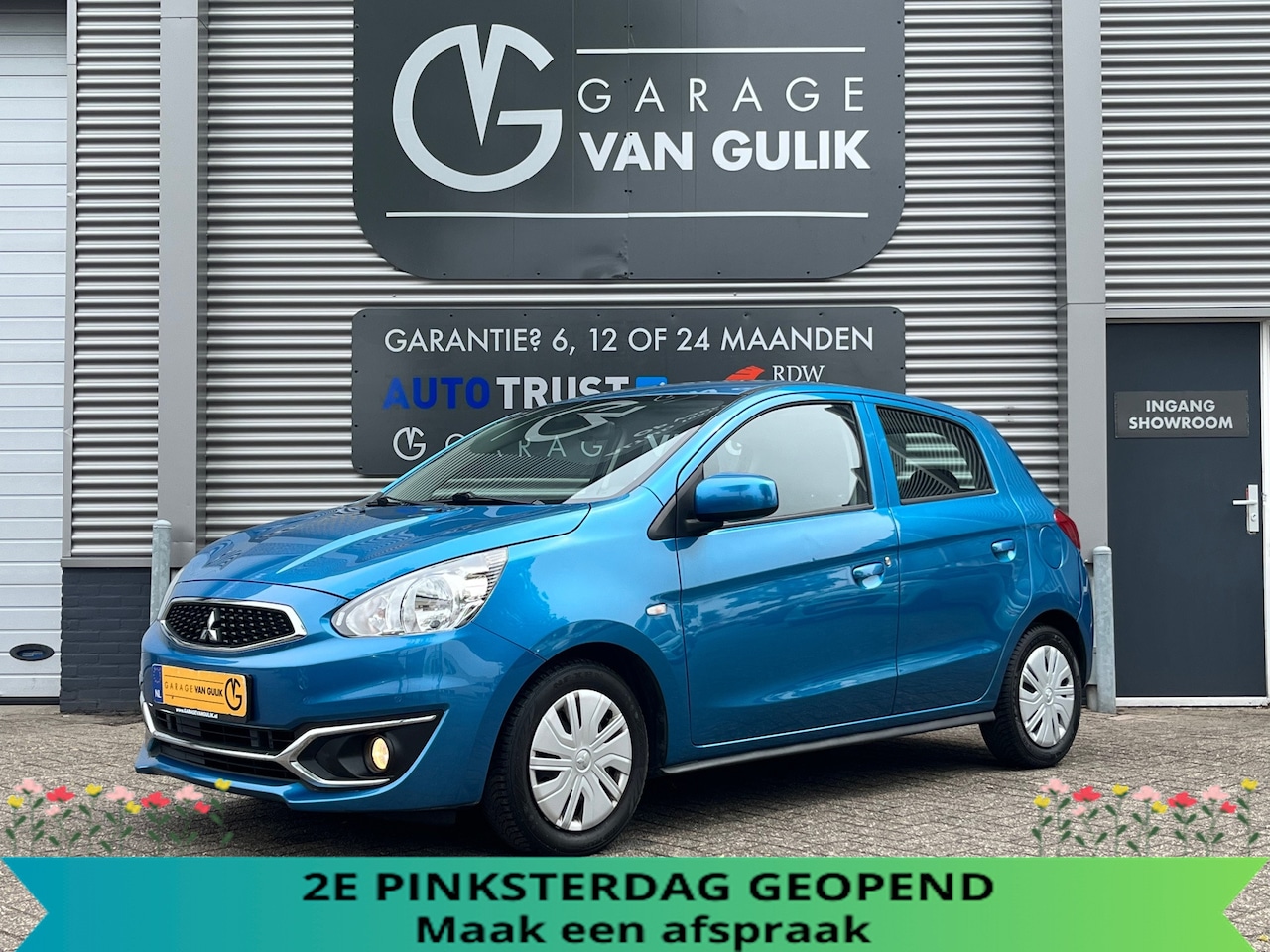 Mitsubishi Space Star - 1.0 71PK Airco,ElektrRamen,ElektrSpiegels,Isofix,Radio/Cd-Speler,Usb,Mistlampen - AutoWereld.nl