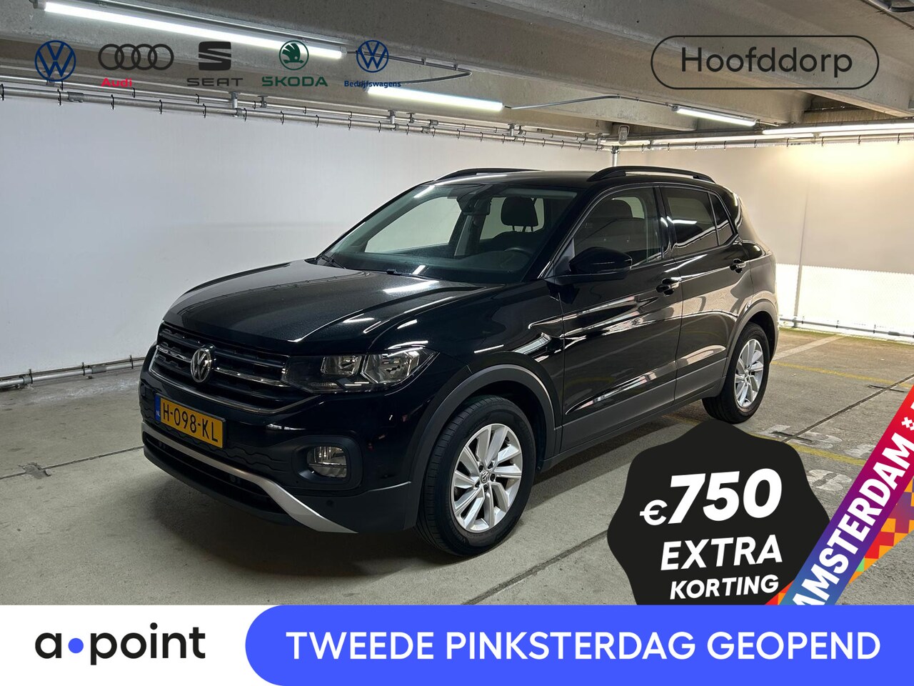Volkswagen T-Cross - 1.0 TSI Life 95 PK | Navigatie via app | Parkeersensoren | Privacy Glas | - AutoWereld.nl