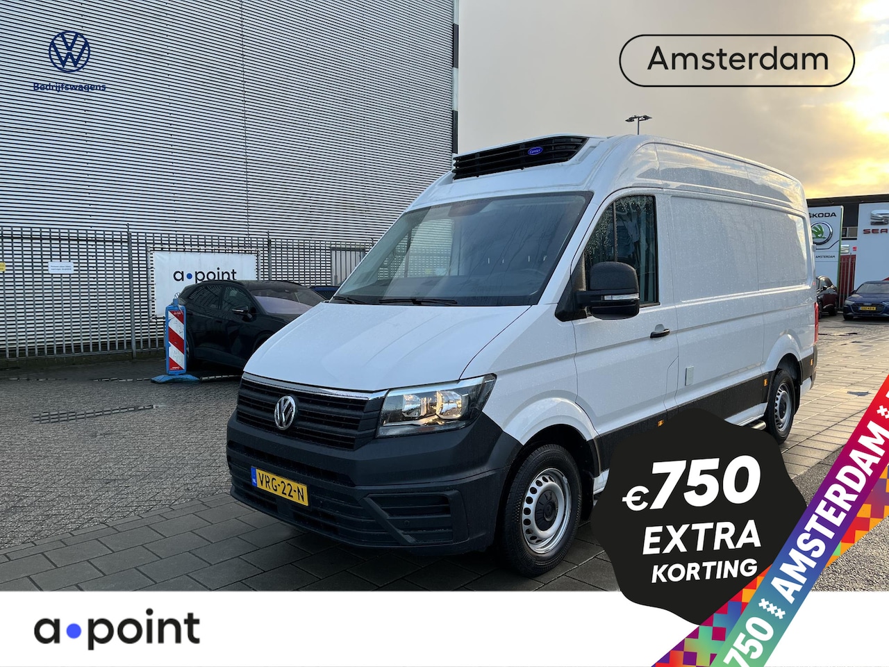 Volkswagen Crafter - 35 2.0 TDI L3H2 Koelwagen 177 pk | Nachtkoeling | Carrier | Navigatie | Parkeersensoren | - AutoWereld.nl