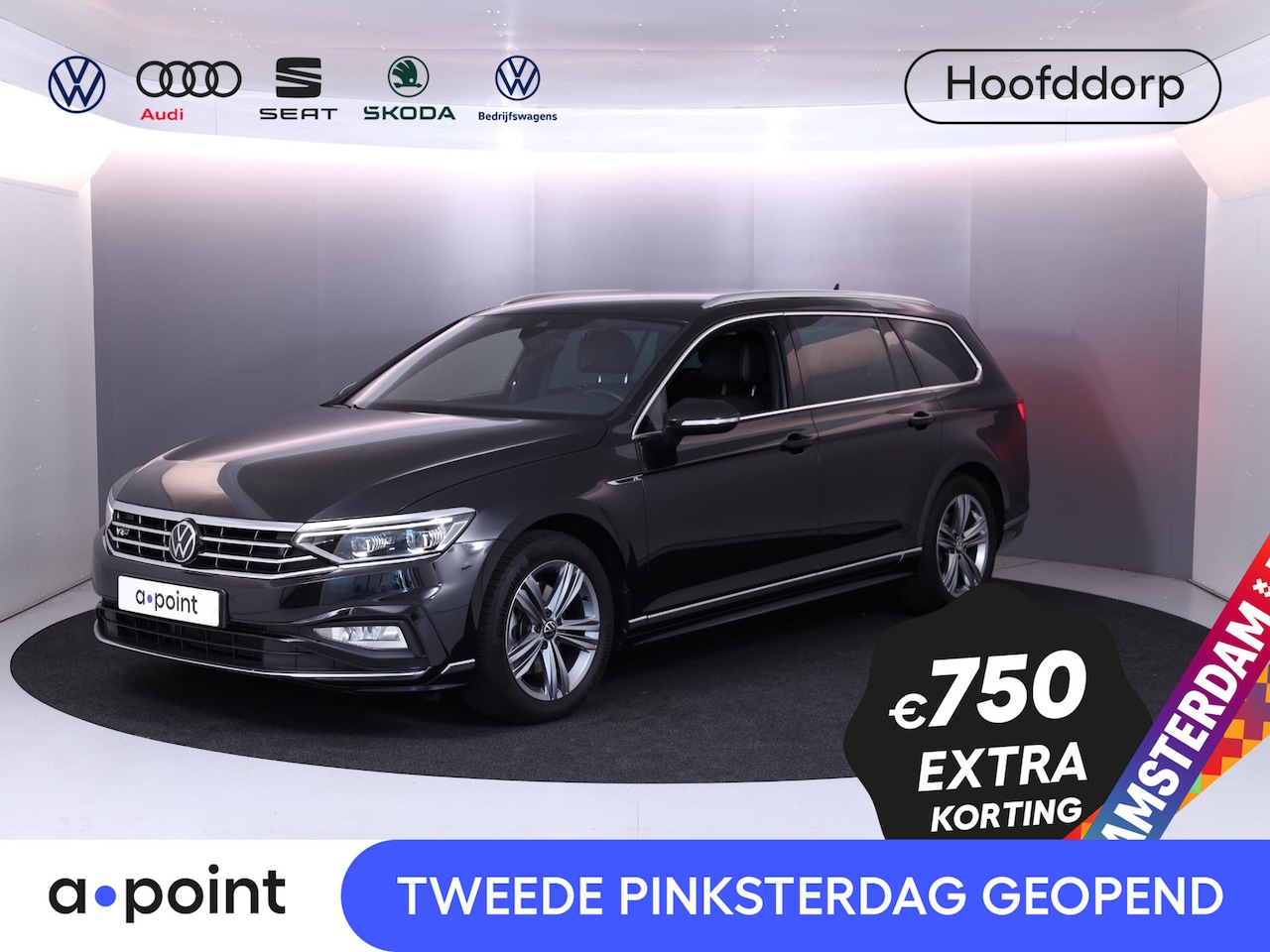 Volkswagen Passat Variant - 1.5 TSI R-Line Business 150 pk Automaat (DSG) | Verlengde garantie | Navigatie | Parkeerse - AutoWereld.nl