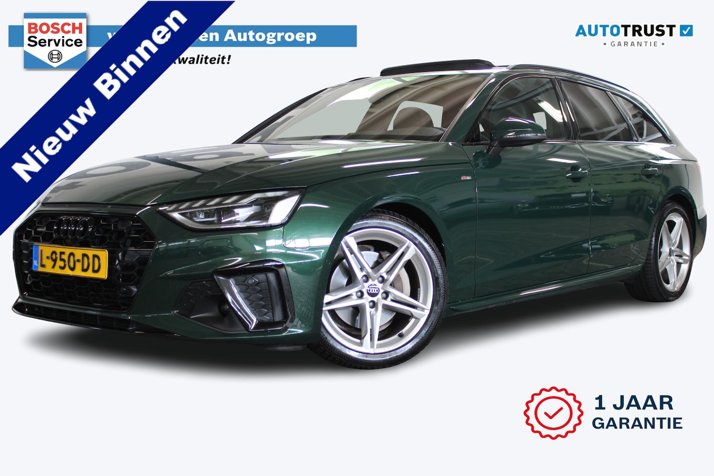 Audi A4 Avant - 40 TFSI quattro S-line | Incl. 12 maanden garantie | Adaptieve cruise control | Schuif/kan - AutoWereld.nl