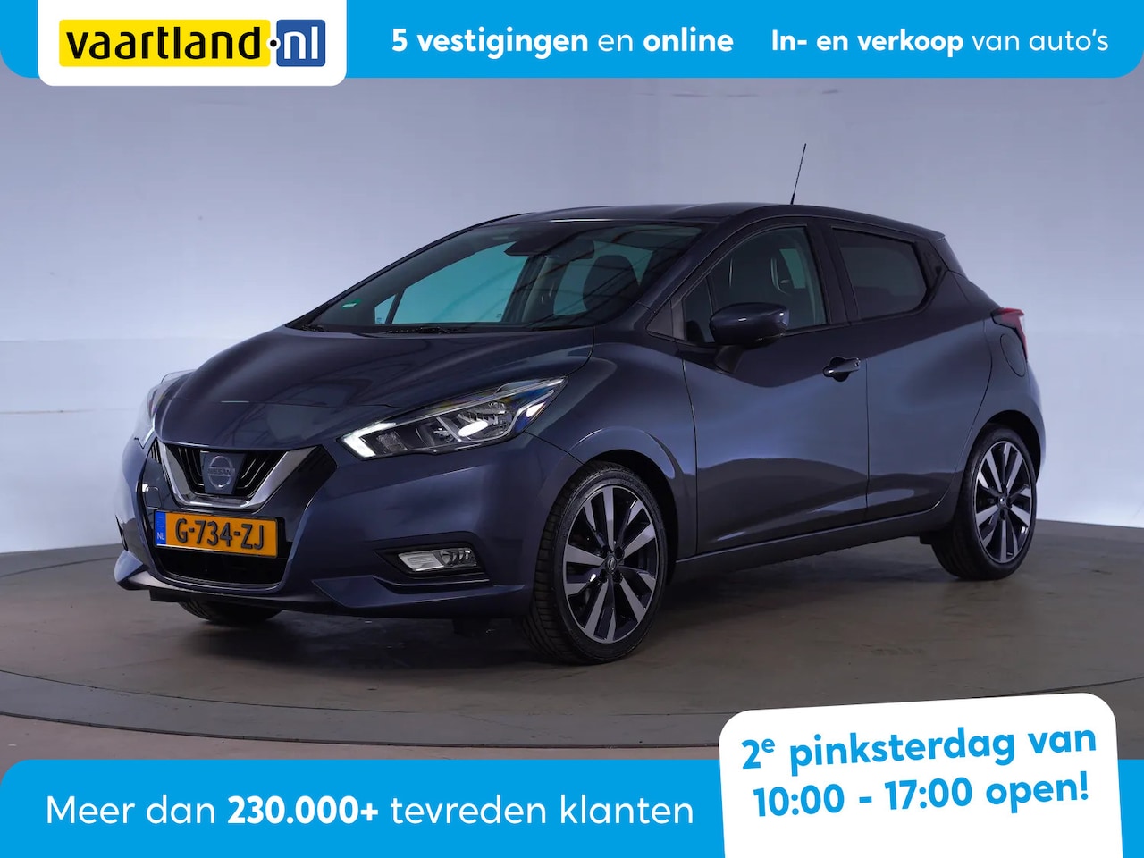 Nissan Micra - 1.0 IG-T 101pk Tekna [ Navi Camera Stoelverwarming Clima ] - AutoWereld.nl