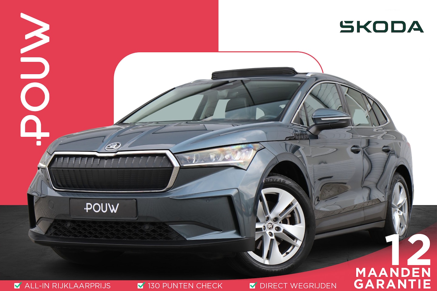 Skoda Enyaq iV - 60 180pk | SoH 93% | Panoramadak | Trekhaak | Navigatie - AutoWereld.nl