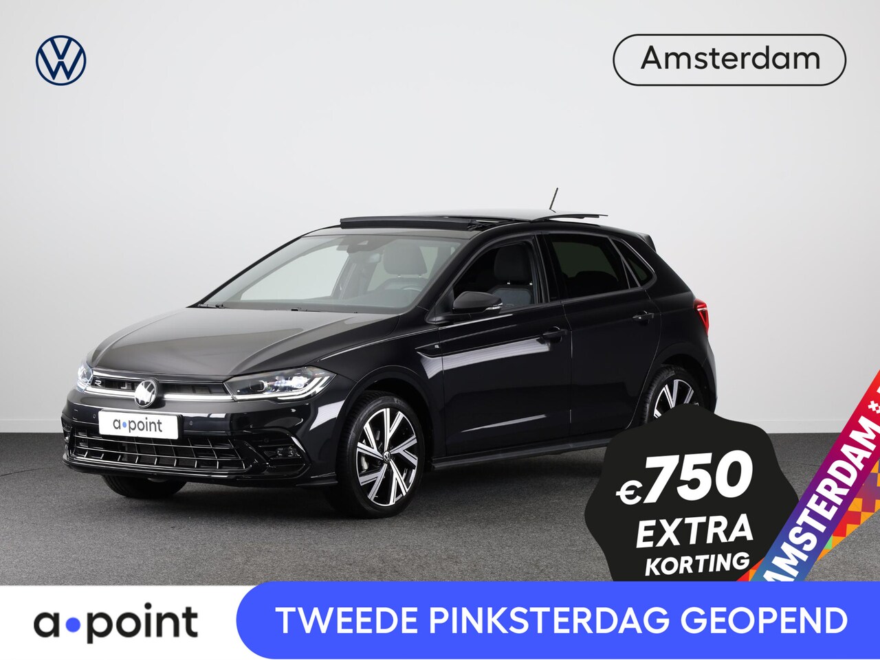 Volkswagen Polo - 1.0 TSI R-Line 95PK Automaat (DSG) | Panorama dak | IQ Matrix led koplampen | Navigatie | - AutoWereld.nl