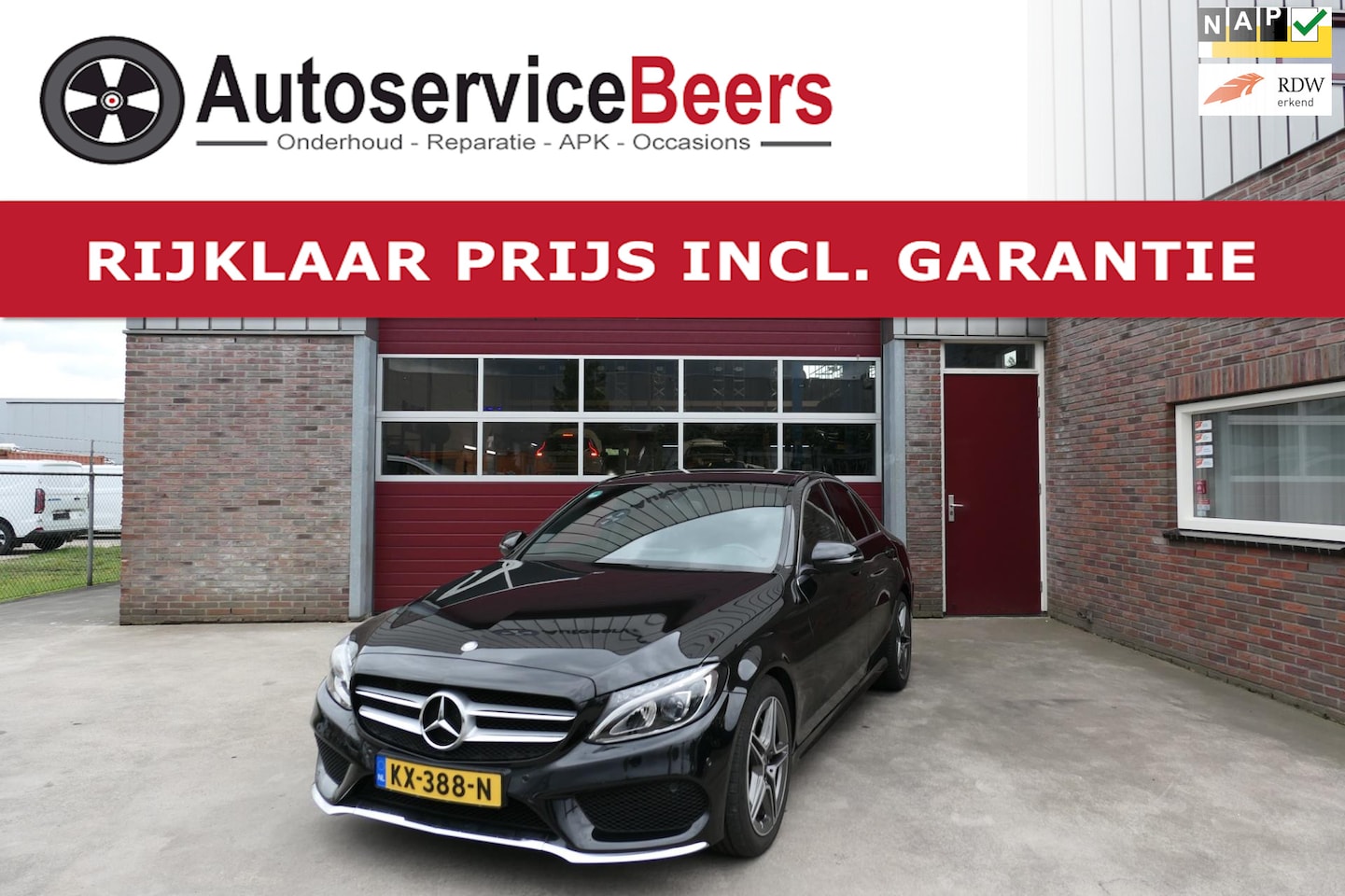 Mercedes-Benz C-klasse - 180 AMG Sport Edition 180 AMG Sport Edition, Zeer Mooi !!, Navi, Trekhaak, Camera, PDC, LMV, Rijklaarprijs incl. - AutoWereld.nl