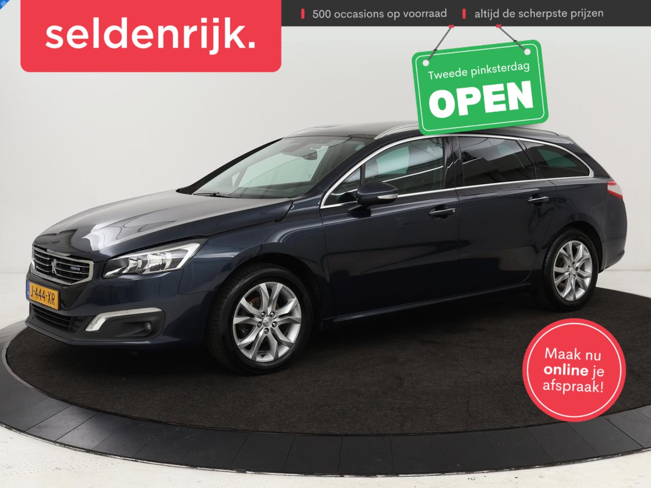 Peugeot 508 - 1.6 BlueHDI Premium | Panoramadak | Trekhaak | Head-Up | Navigatie | Half leder | Climate - AutoWereld.nl