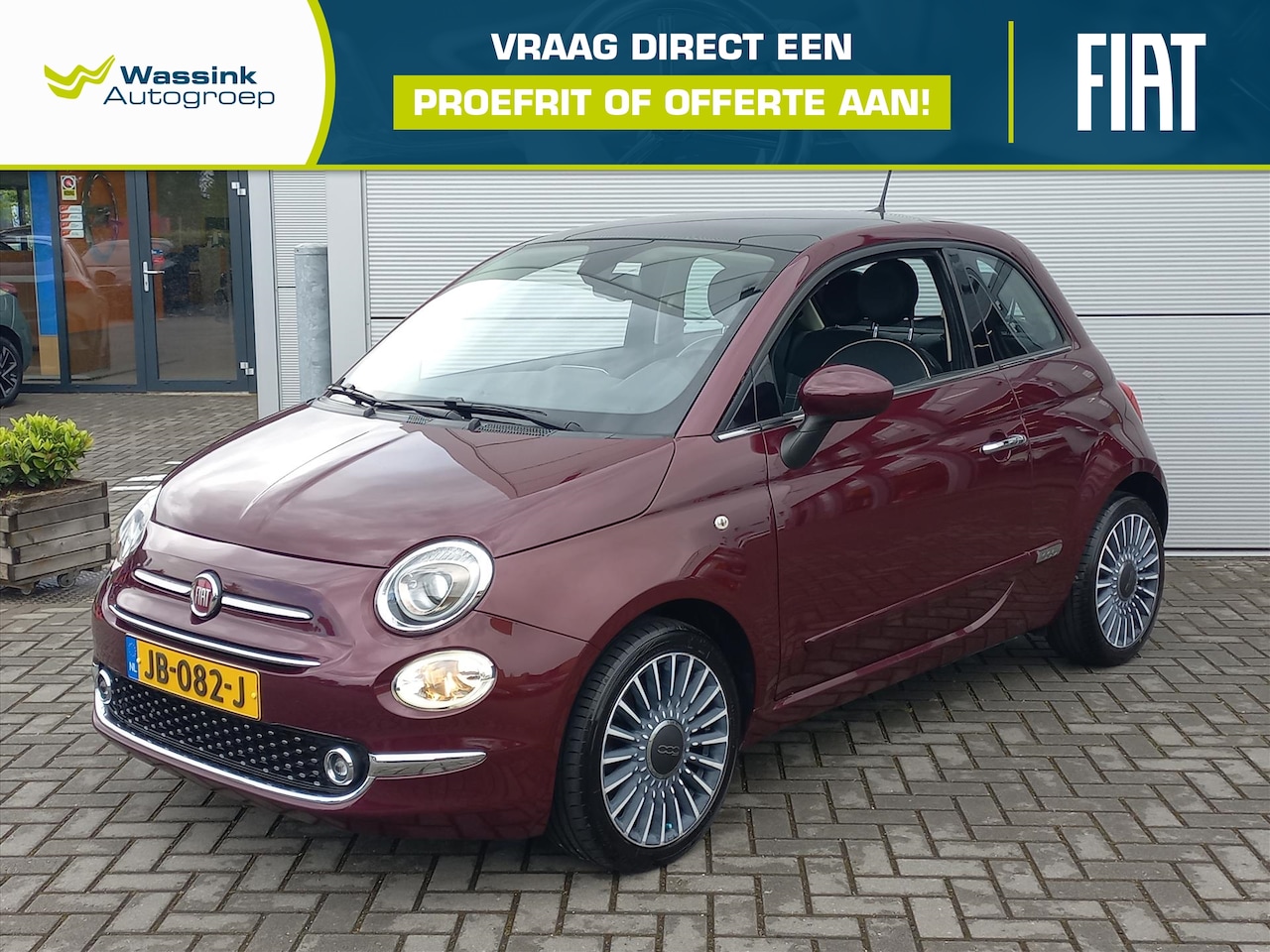 Fiat 500 - TwinAir Turbo 80pk Lounge | Climate control | Navigatie | Panorama dak | Lm velgen | Parke - AutoWereld.nl