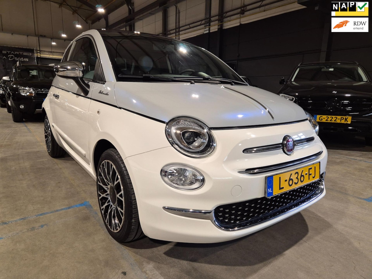 Fiat 500 - 1.0 Hybrid DolceVita - Panormadak - Navigatie - Airco - Cruise - NL Auto - AutoWereld.nl