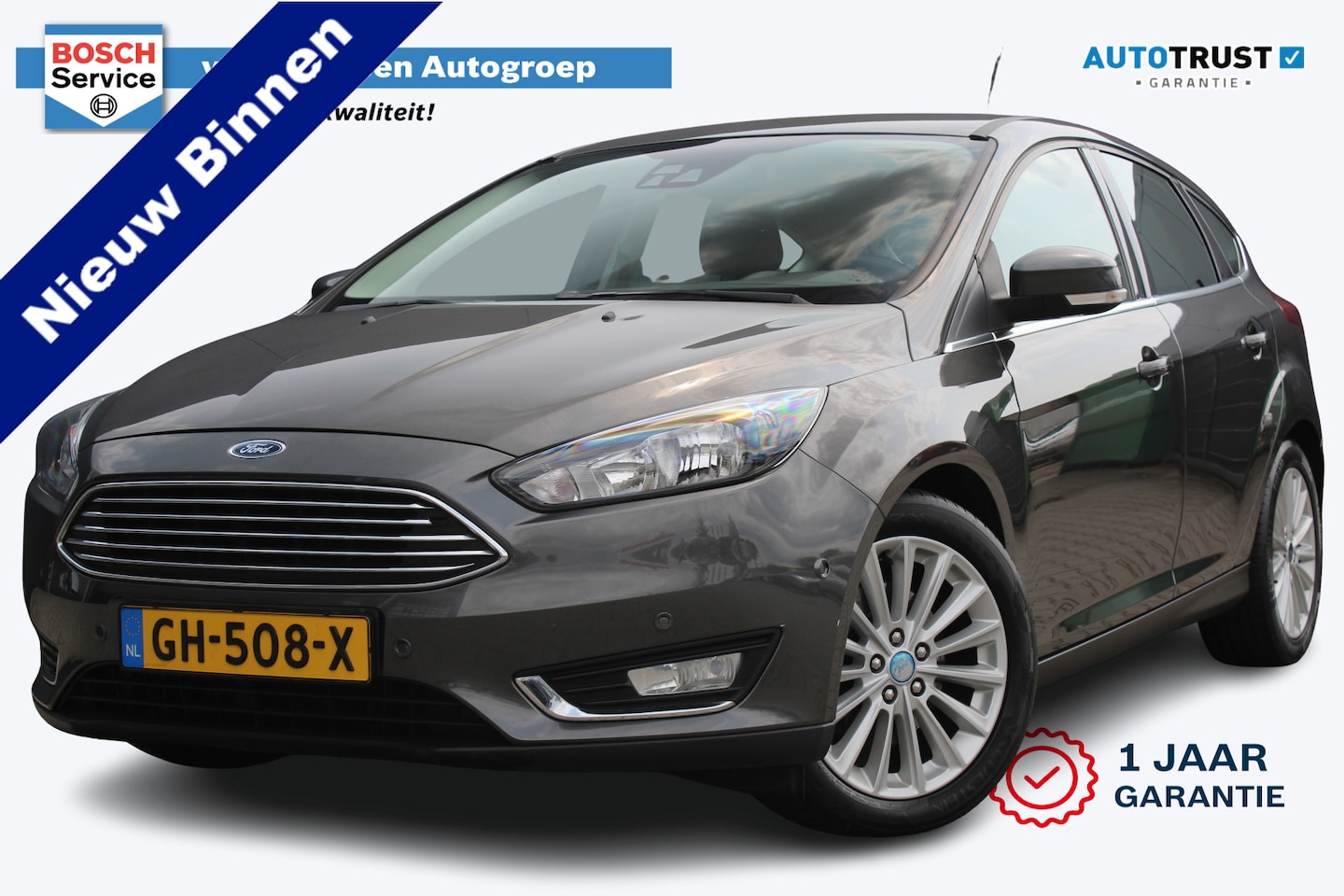 Ford Focus - 1.5 Titanium Edition | Incl. 12 maanden garantie | Trekhaak | Dodehoek detectie | Sportsto - AutoWereld.nl