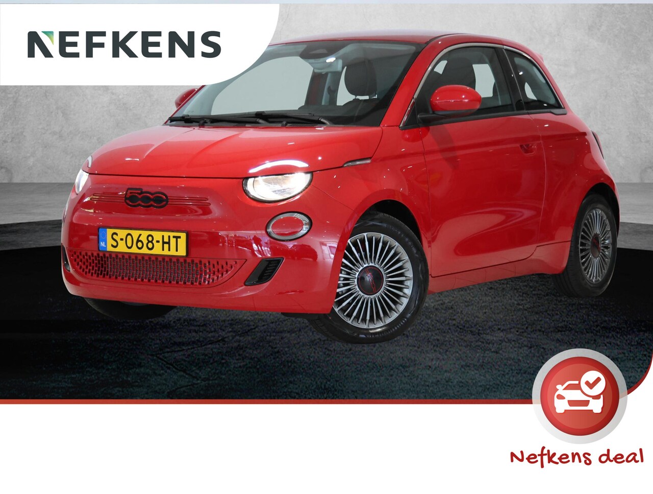 Fiat 500 - RED 24 kWh | Lage kilometer stand | Navigatie | Airco | Apple Carplay/Android auto - AutoWereld.nl