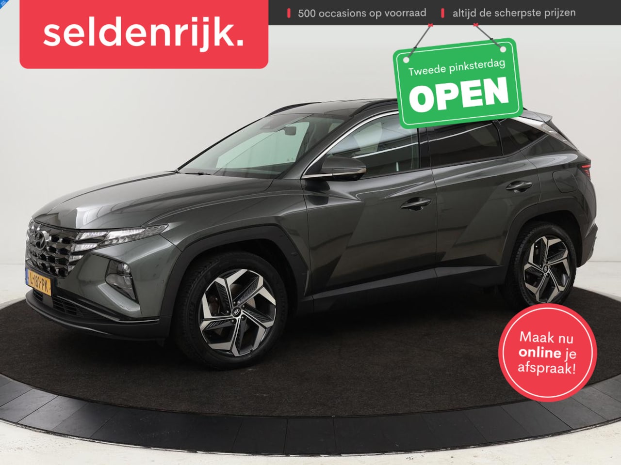 Hyundai Tucson - 1.6 T-GDI HEV Premium | Leder | Stoelventilatie | Adaptive cruise | 360 camera | Carplay | - AutoWereld.nl