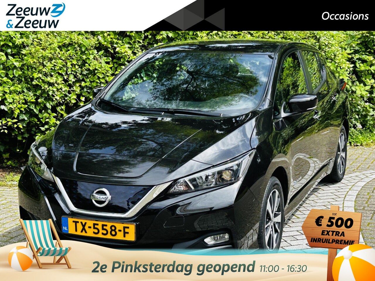 Nissan LEAF - Nissan 40kwh ACENTA 40 KWH | AUTOMAAT | CRUISE | NAVI | CLIMATE | KEYLESS | CAMERA | - AutoWereld.nl