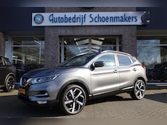 Nissan Qashqai - 1.3 DIG-T Tekna 360-CAMERA PANO CARPLAY DAB RUIT+STOELVERW. 19"LMV HALFLEER NAVI CRUISE 2x