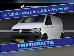 Volkswagen Transporter - 2.0 TDI L2H1 / Trekhaak / Airco / Tweezitsbank / Laadvloer