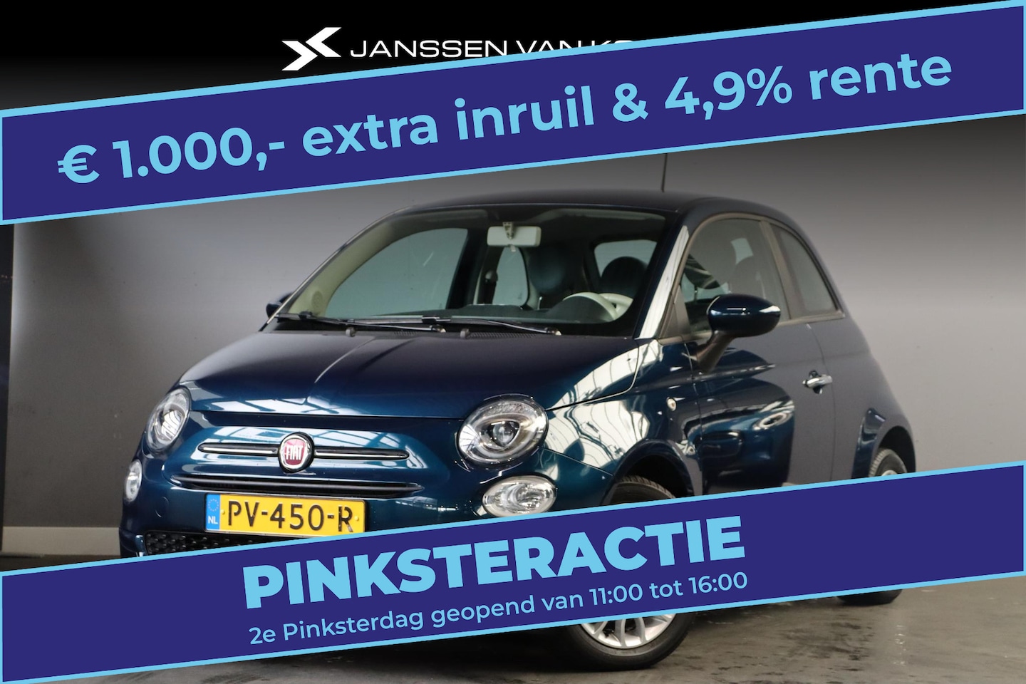 Fiat 500 - 0.9 TwinAir Turbo Popstar Automaat Airco - AutoWereld.nl