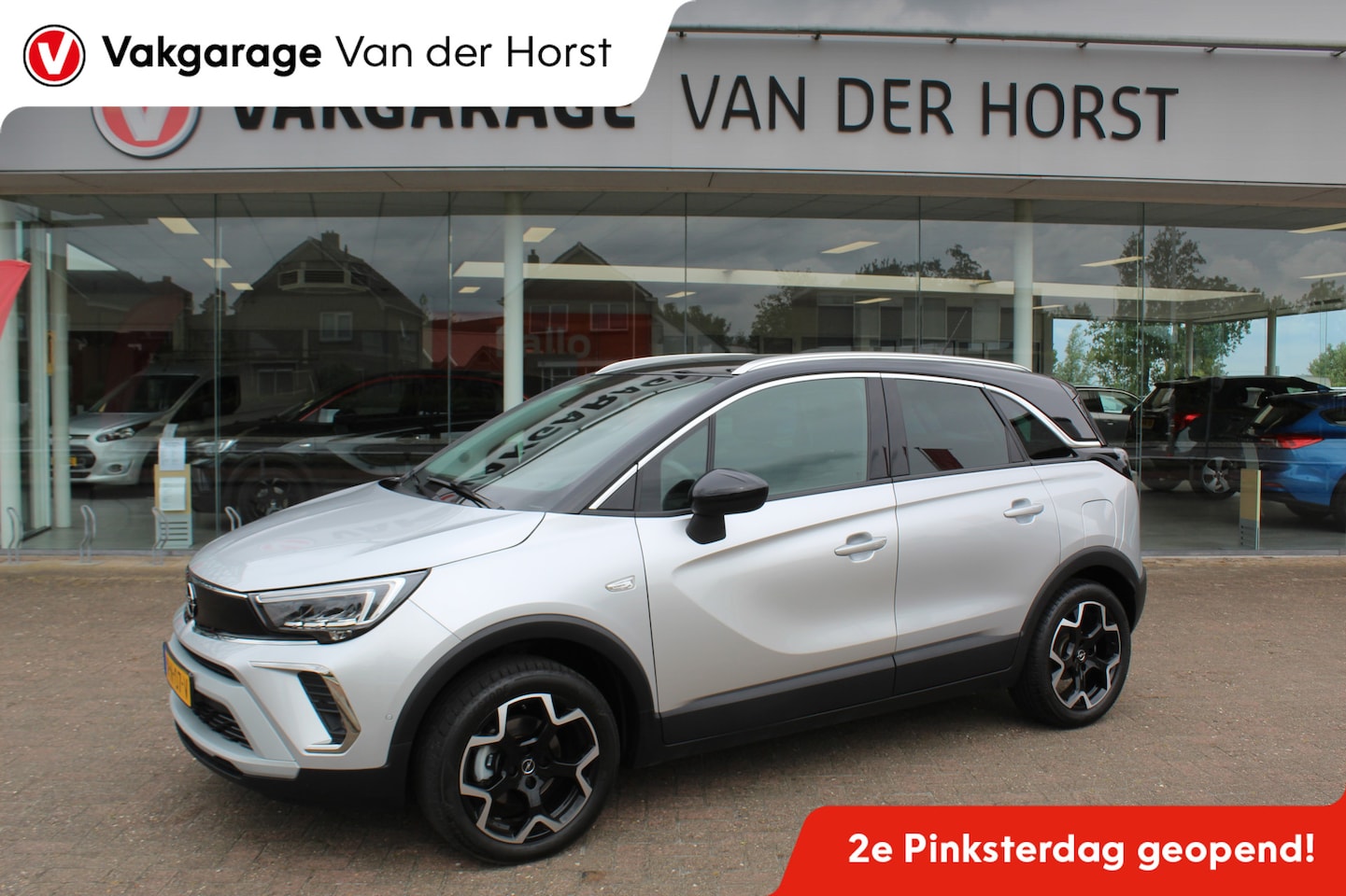 Opel Crossland - 1.2-110pk Turbo 'Elegance'. Mooie en luxe hoogzitter met weinig km's ! Volautm. airco dual - AutoWereld.nl
