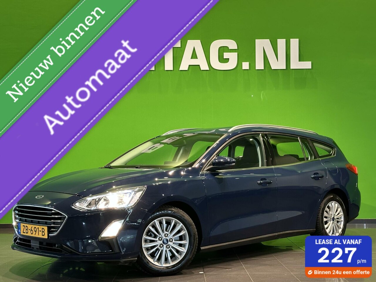 Ford Focus Wagon - 1.0 EcoBoost Titanium Business | Stoelverwarming | Sensoren | - AutoWereld.nl