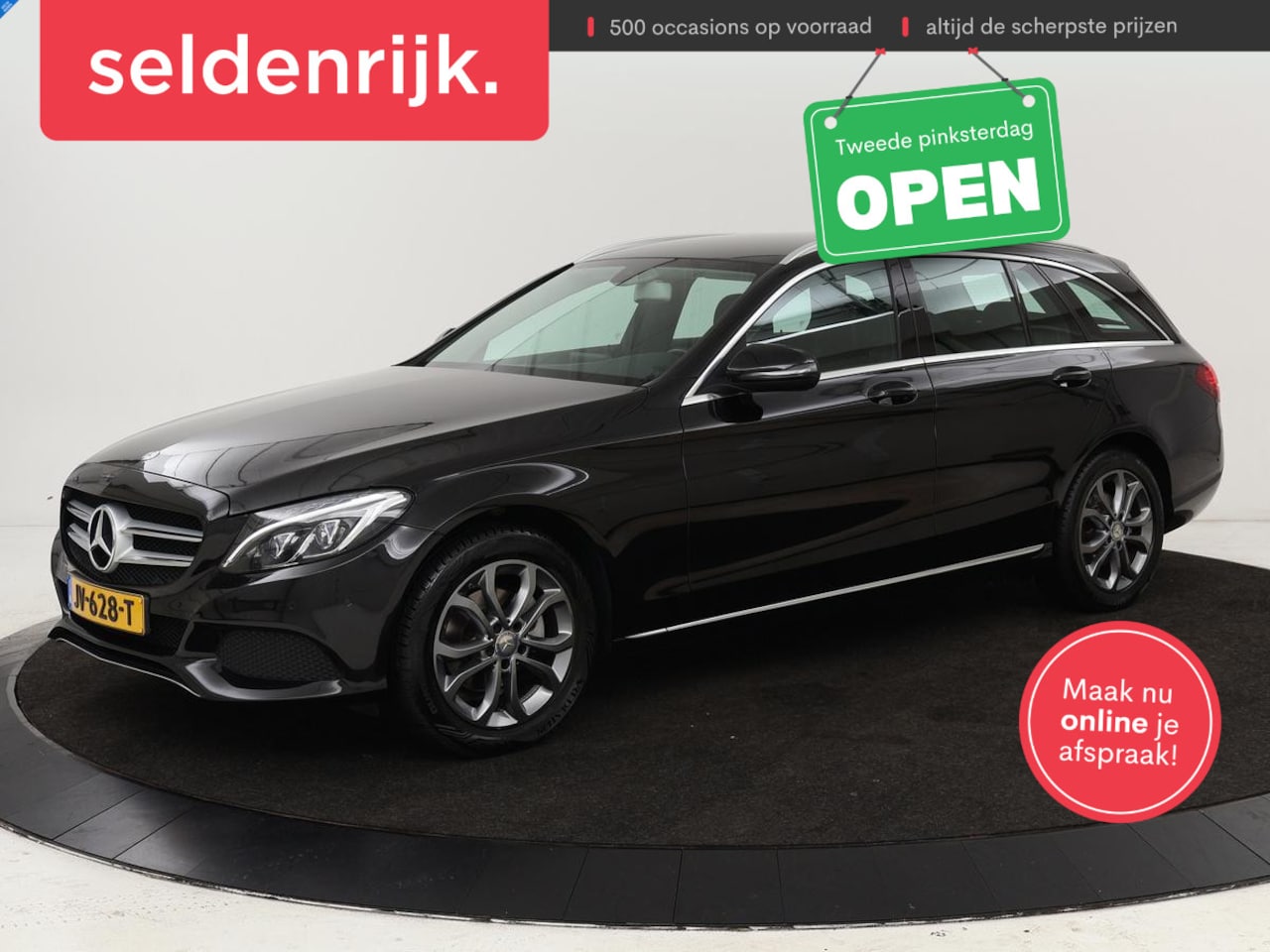 Mercedes-Benz C-klasse - 180 Avantgarde | Half leder | Adaptief LED | Trekhaak | Navigatie | Climate control | Park - AutoWereld.nl