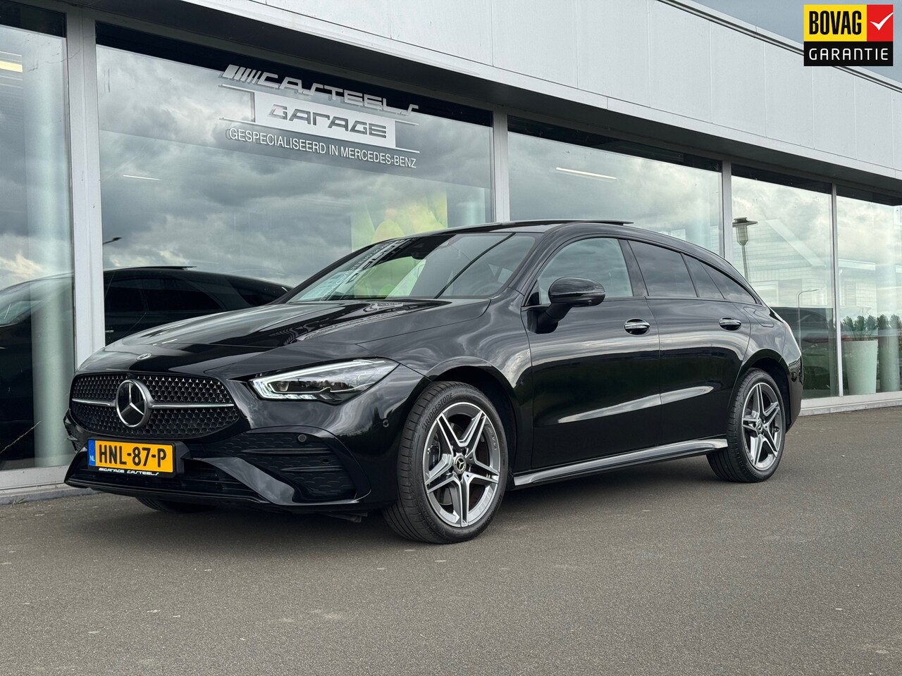 Mercedes-Benz CLA-klasse Shooting Brake - 250 e AMG Night automaat / panoramadak / 360 graden camera / Distronic / Apple-carplay - AutoWereld.nl